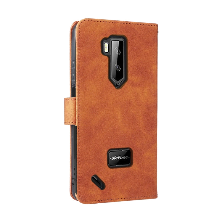 For Ulefone Armor X9 Skin Feel Magnetic Buckle Calf Texture PU Phone Case(Brown) - Ulefone Cases by PMC Jewellery | Online Shopping South Africa | PMC Jewellery | Buy Now Pay Later Mobicred