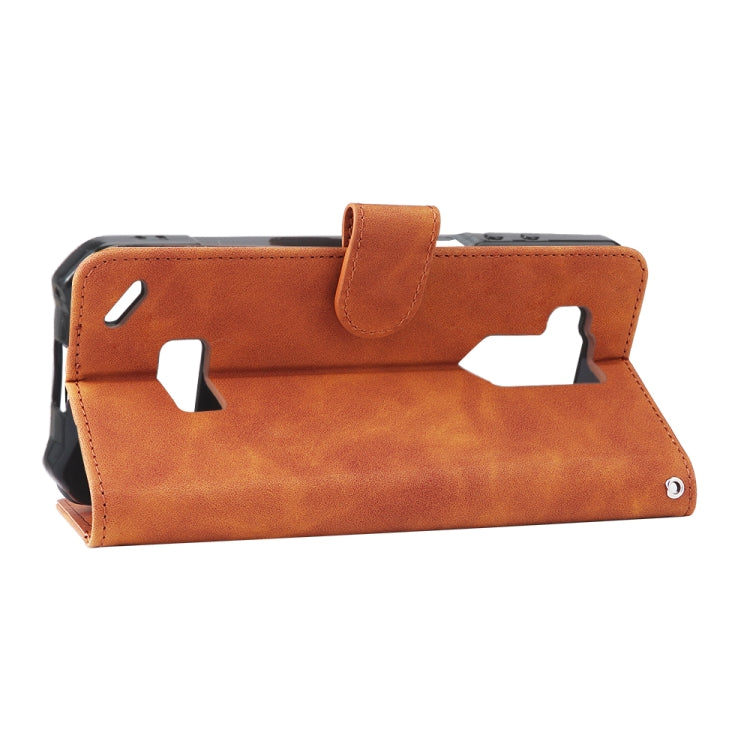 For Ulefone Armor X9 Skin Feel Magnetic Buckle Calf Texture PU Phone Case(Brown) - Ulefone Cases by PMC Jewellery | Online Shopping South Africa | PMC Jewellery | Buy Now Pay Later Mobicred