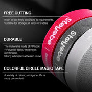 DUX DUICS Stoyobe Circle Hook and Loop Cable Ties, Length: 3m(Grey)