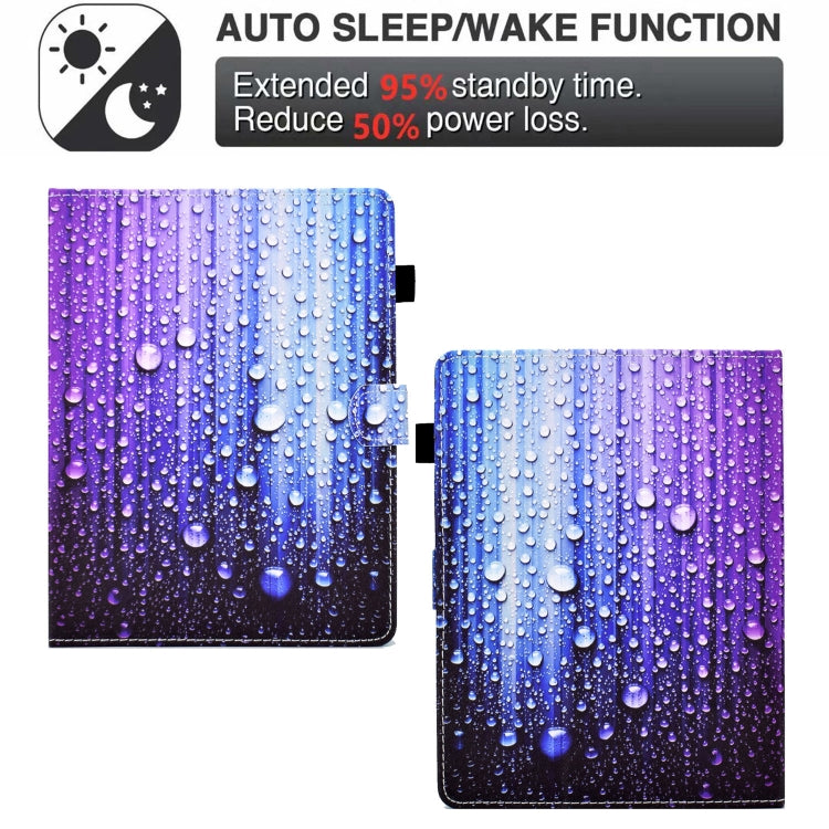 For 10 inch Tablet Electric Pressed TPU Leather Tablet Case(Water Droplets) - 10 - 11 inch by PMC TechLife | Online Shopping South Africa | PMC TechLife | Buy Now Pay Later Mobicred