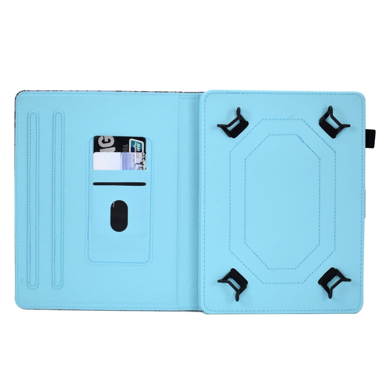 For 10 inch Tablet Electric Pressed TPU Leather Tablet Case(Star Cat)
