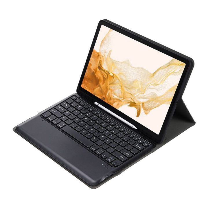 A800B Split Bluetooth Keyboard Leather Case with Holder & Pen Slot For Samsung Galaxy Tab S8+ X800(Black) - free shipping - PMC TechLife - Order now!