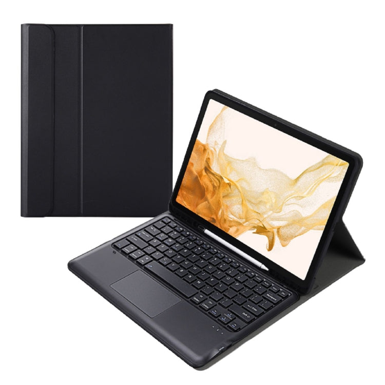 A800B-A Split Bluetooth Keyboard Leather Case with Holder & Pen Slot & Touchpad For Samsung Galaxy Tab S8+ X800(Black) - free shipping - PMC TechLife - Order now!
