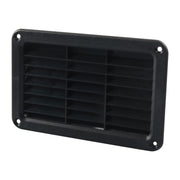 A6789 193x122mm RV / Bus Oblique Louver Outlet Panel with Screws(Black)