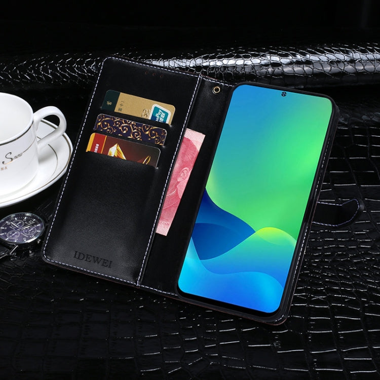 For Ulefone Note 13P idewei Crocodile Texture Horizontal Flip Phone Leather Phone Case(Black) - free shipping - PMC Jewellery - Order now!