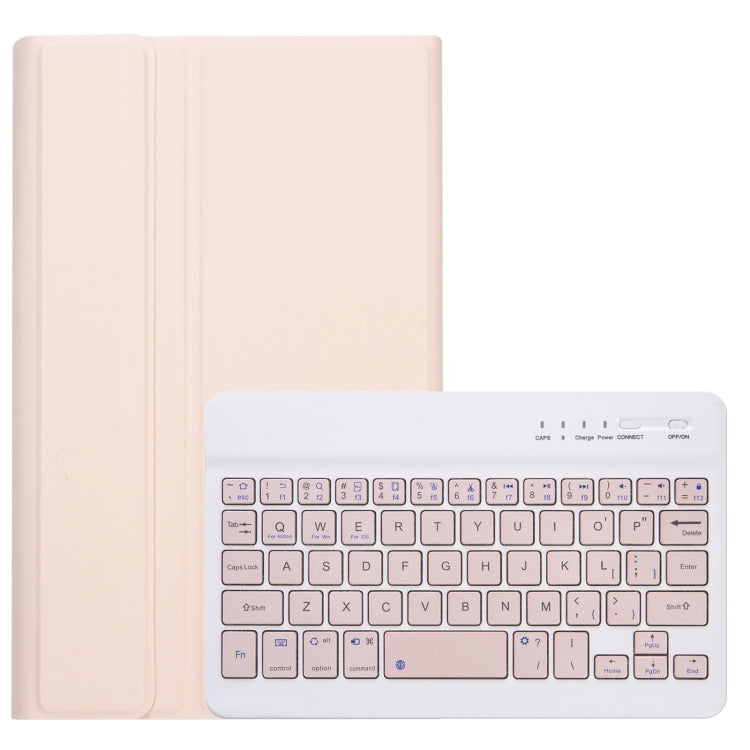 A220 Candy Color TPU Detachable Bluetooth Keyboard Leather Case with Bracket For Samsung Galaxy Tab A7 Lite 8.7 T220 / T225(Pink) - Samsung Keyboard by PMC TechLife | Online Shopping South Africa | PMC TechLife