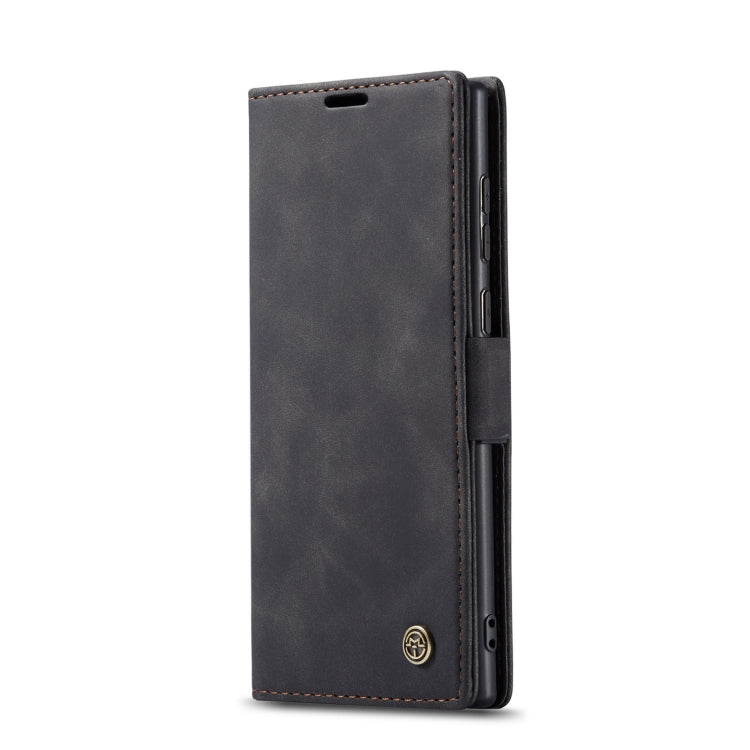 For Samsung Galaxy S22 Ultra 5G CaseMe 013 Multifunctional Leather Phone Case(Black)