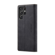 For Samsung Galaxy S22 Ultra 5G CaseMe 013 Multifunctional Leather Phone Case(Black)