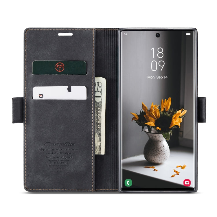 For Samsung Galaxy S22 Ultra 5G CaseMe 013 Multifunctional Leather Phone Case(Black) - free shipping - PMC TechLife - Order now!