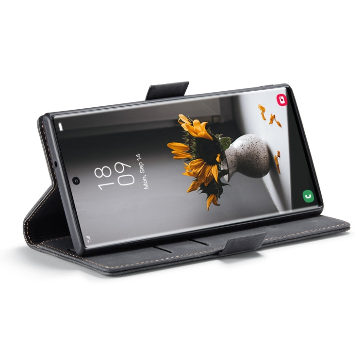 For Samsung Galaxy S22 Ultra 5G CaseMe 013 Multifunctional Leather Phone Case(Black)