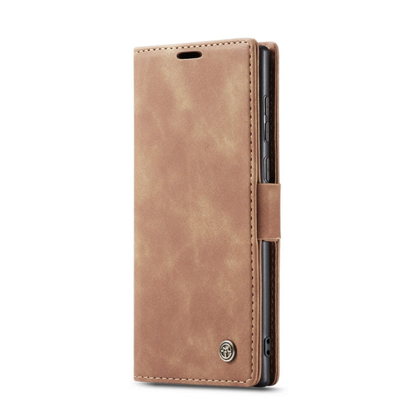 For Samsung Galaxy S22 Ultra 5G CaseMe 013 Multifunctional Leather Phone Case(Brown)
