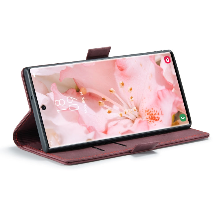 For Samsung Galaxy S22 Ultra 5G CaseMe 013 Multifunctional Leather Phone Case(Wine Red) - free shipping - PMC TechLife - Order now!