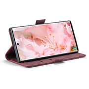 For Samsung Galaxy S22 Ultra 5G CaseMe 013 Multifunctional Leather Phone Case(Wine Red)