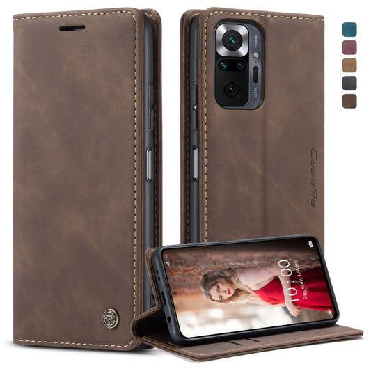 For Samsung Galaxy S22 Ultra 5G CaseMe 013 Multifunctional Leather Phone Case(Coffee) - free shipping - PMC Jewellery - Order now!