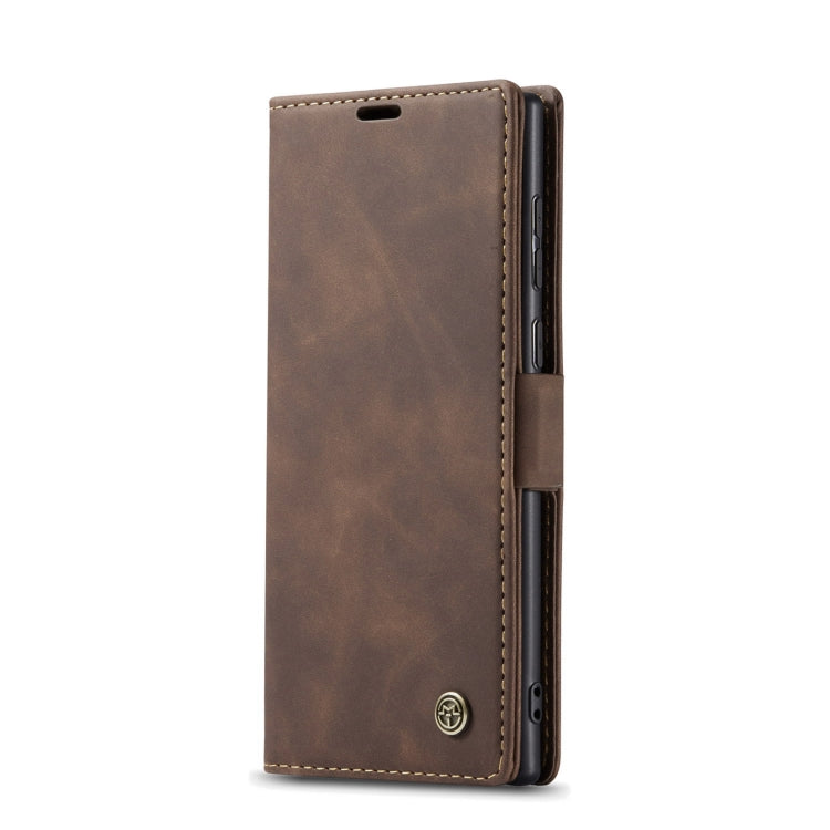 For Samsung Galaxy S22 Ultra 5G CaseMe 013 Multifunctional Leather Phone Case(Coffee) - free shipping - PMC Jewellery - Order now!