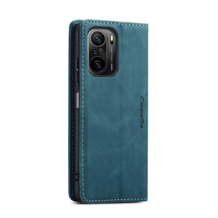 For Xiaomi Redmi K40 / K40 Pro / Poco F3／Mi 11i／Mi 11X／Mi 11X Pro CaseMe 013 Multifunctional Leather Phone Case(Blue)