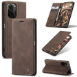 For Xiaomi Redmi K40 / K40 Pro / Poco F3／Mi 11i／Mi 11X／Mi 11X Pro CaseMe 013 Multifunctional Leather Phone Case(Coffee) - free shipping - PMC Jewellery - Order now!
