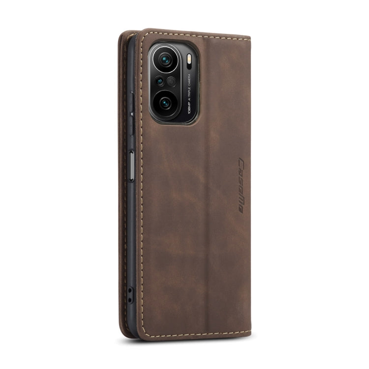 For Xiaomi Redmi K40 / K40 Pro / Poco F3／Mi 11i／Mi 11X／Mi 11X Pro CaseMe 013 Multifunctional Leather Phone Case(Coffee) - free shipping - PMC Jewellery - Order now!