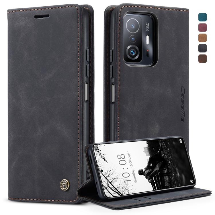 For Xiaomi Mi 11T / 11T Pro CaseMe 013 Multifunctional Leather Phone Case(Black) - free shipping - PMC Jewellery - Order now!