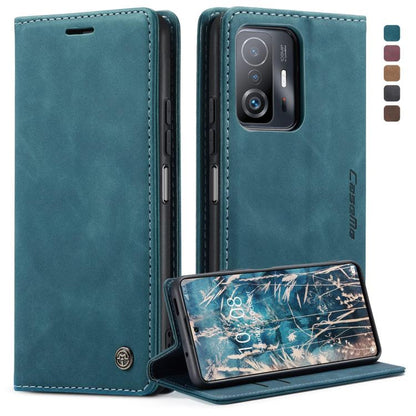 For Xiaomi Mi 11T / 11T Pro CaseMe 013 Multifunctional Leather Phone Case(Blue) - free shipping - PMC Jewellery - Order now!