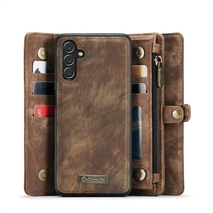 For Samsung Galaxy A13 5G CaseMe-008 Detachable Multifunctional Horizontal Flip Leather Case(Brown) - Galaxy Phone Cases by CaseMe | Online Shopping South Africa | PMC Jewellery | Buy Now Pay Later Mobicred