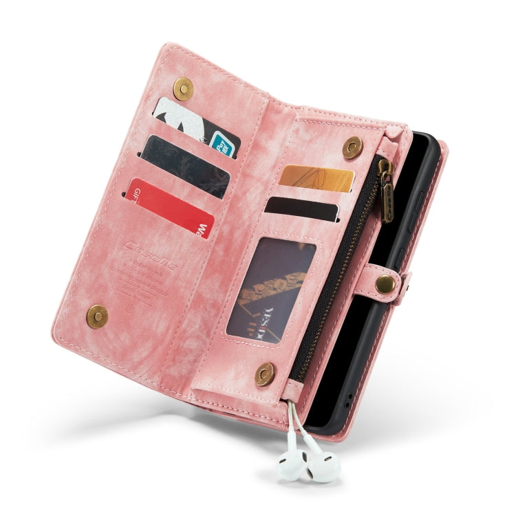 For Samsung Galaxy S22 5G CaseMe-008 Detachable Multifunctional Horizontal Flip Leather Case (Pink) - free shipping - PMC Jewellery - Order now!