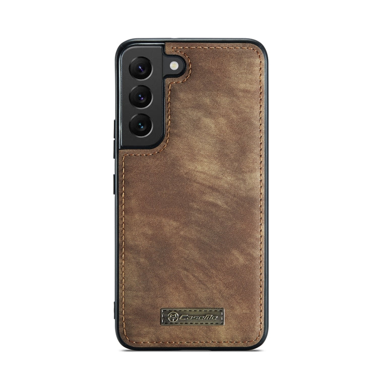 For Samsung Galaxy S22+ 5G CaseMe-008 Detachable Multifunctional Horizontal Flip Leather Case(Brown) - free shipping - PMC Jewellery - Order now!