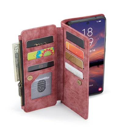 For Samsung Galaxy S22 5G CaseMe C30 Multifunctional Phone Leather Case with Holder & Card Slot & Wallet(Red) - free shipping - PMC Jewellery - Order now!
