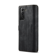 For Samsung Galaxy S22+ 5G CaseMe C30 Multifunctional Phone Leather Case with Holder & Card Slot & Wallet(Black)