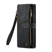 For Samsung Galaxy S22 Ultra 5G CaseMe C30 Multifunctional Phone Leather Case with Holder & Card Slot & Wallet(Black)