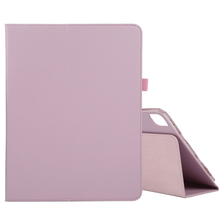 For iPad Air 13 2024 / iPad Pro 12.9 2022 / 2021 / 2020 / 2018 Litchi Texture Solid Color Leather Tablet Case(Pink) - iPad Pro 12.9 (2022/2021) Cases by PMC TechLife | Online Shopping South Africa | PMC TechLife | Buy Now Pay Later Mobicred