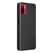 For Ulefone Note 12P Carbon Fiber Texture Horizontal Flip PU Phone Case(Black)