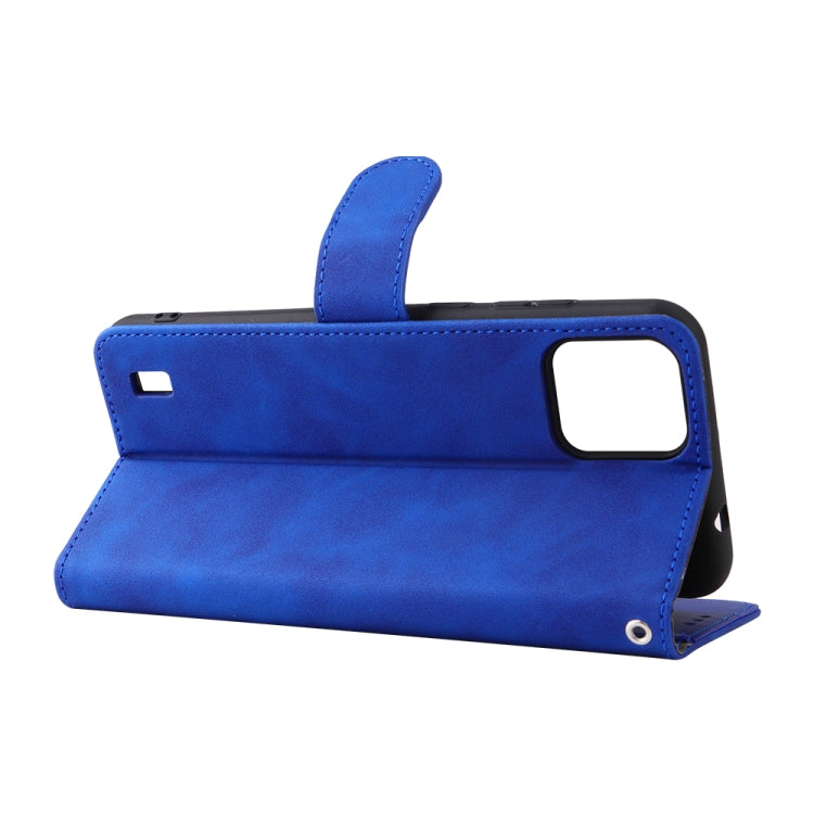 For Blackview A55 Skin Feel Magnetic Buckle Leather Phone Case(Blue) - More Brand by PMC TechLife | Online Shopping South Africa | PMC TechLife | Buy Now Pay Later Mobicred