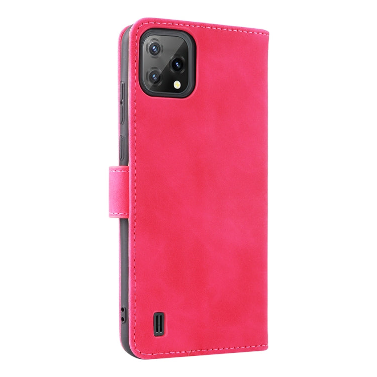 For Blackview A55 Skin Feel Magnetic Buckle Leather Phone Case(Rose Red) - More Brand by PMC TechLife | Online Shopping South Africa | PMC TechLife | Buy Now Pay Later Mobicred