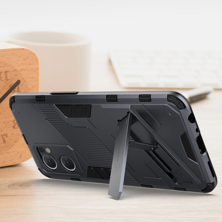 For OPPO Reno7 5G Global / Find X5 Lite Punk Armor 2 in 1 PC + TPU Shockproof Phone Case with Invisible Holder(Red) - OPPO Cases by PMC TechLife | Online Shopping South Africa | PMC TechLife | Buy Now Pay Later Mobicred