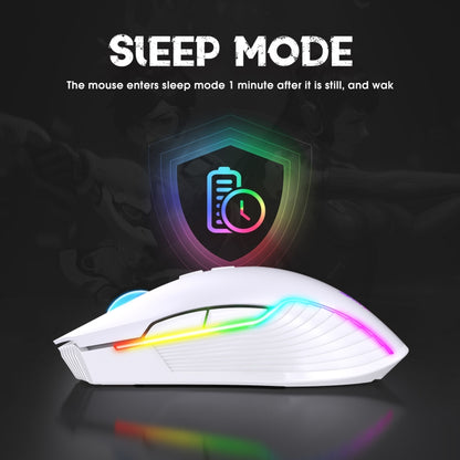 ONIKUMA CW905 2.4G RGB Lighting Wireless Mouse (Grey White) - free shipping - PMC Jewellery - Order now!