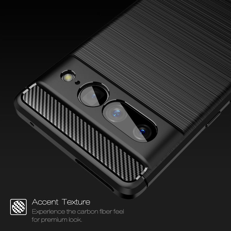 For Google Pixel 7 Pro 5G Brushed Texture Carbon Fiber TPU Phone Case(Black) - free shipping - PMC TechLife - Order now!