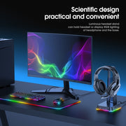 ONIKUMA ST-2 RGB Lighting Headset Holder Stand(Black)