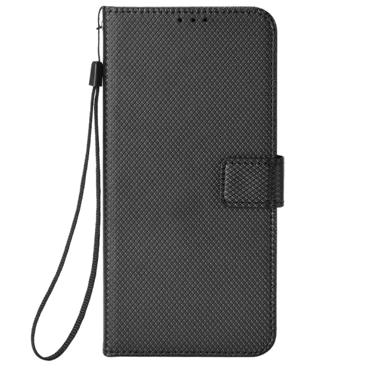 For DOOGEE N40 Pro Diamond Texture Leather Phone Case(Black) - Doogee Cases by PMC TechLife | Online Shopping South Africa | PMC TechLife | Buy Now Pay Later Mobicred