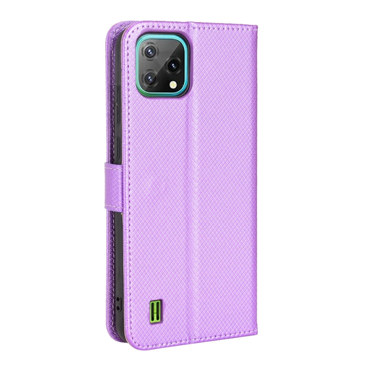 For Blackview A55 Diamond Texture Leather Phone Case(Purple) - More Brand by PMC TechLife | Online Shopping South Africa | PMC TechLife | Buy Now Pay Later Mobicred