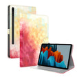 For Samsung Galaxy Tab S9+ Watercolor Pattern Flip Leather Tablet Case(Spring Cherry) - Galaxy Tab S9+ Cases by PMC Jewellery | Online Shopping South Africa | PMC Jewellery | Buy Now Pay Later Mobicred