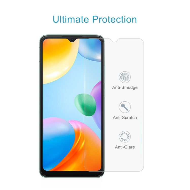 10 PCS 0.26mm 9H 2.5D Tempered Glass Film For Xiaomi Redmi 10C / 10 India Version / Civi 1S / Poco C40