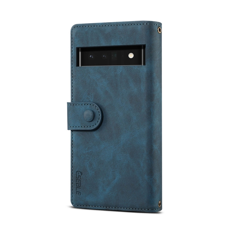 For Google Pixel 6a Retro Frosted Horizontal Flip Leather Phone Case(Deep Green)