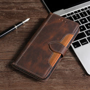For Doogee N40 Pro Skin Feel Straw Hat Magnetic Buckle Leather Phone Case(Brown)