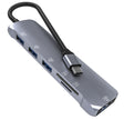 NK-3043H 6 in 1 USB-C / Type-C to TF / SD Card Slot + USB 3.0 + 3 USB 2.0 Female Adapter - Cable & Adapters by PMC TechLife | Online Shopping South Africa | PMC TechLife | Buy Now Pay Later Mobicred