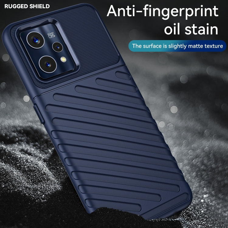 For OPPO Realme 9 Pro+ Thunderbolt Shockproof TPU Protective Soft Phone Case(Blue) - Realme Cases by PMC TechLife | Online Shopping South Africa | PMC TechLife | Buy Now Pay Later Mobicred