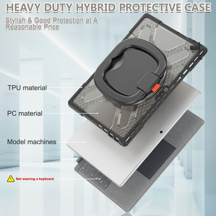 For MicroSoft Surface Pro 4 / 5 / 6 / 7 TPU + PC Tablet Case(Tea Color) - Others by PMC TechLife | Online Shopping South Africa | PMC TechLife | Buy Now Pay Later Mobicred