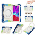 For Lenovo Tab K10 / M10 Plus Armor Contrast Color Silicone + PC Tablet Case(Colorful Blue) - Lenovo by PMC TechLife | Online Shopping South Africa | PMC TechLife | Buy Now Pay Later Mobicred