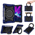 For Lenovo Tab K10 / M10 Plus Armor Contrast Color Silicone + PC Tablet Case(Black) - Lenovo by PMC TechLife | Online Shopping South Africa | PMC TechLife | Buy Now Pay Later Mobicred
