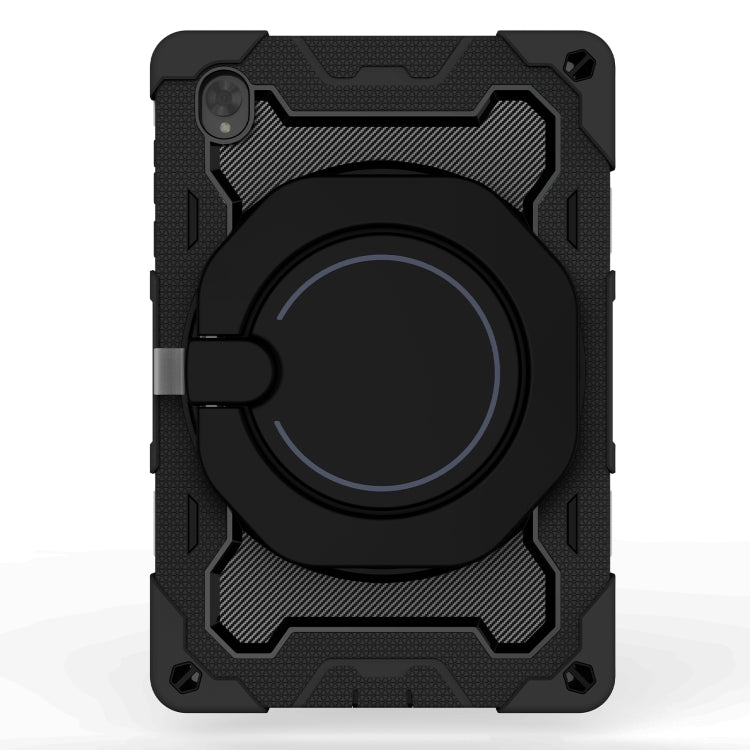 For Lenovo Tab K10 / M10 Plus Armor Contrast Color Silicone + PC Tablet Case(Black) - Lenovo by PMC TechLife | Online Shopping South Africa | PMC TechLife | Buy Now Pay Later Mobicred